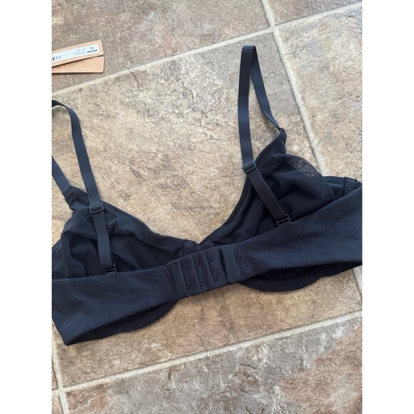 Skims Cotton Jersey T-shirt Bra Soot Size 32DD - Picture 8 of 9